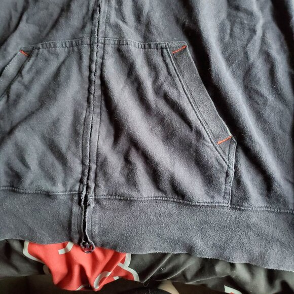 Structure Men's Black Zip Up Track Jacket, Size XL (44-46), Fair - Picture 2 of 6